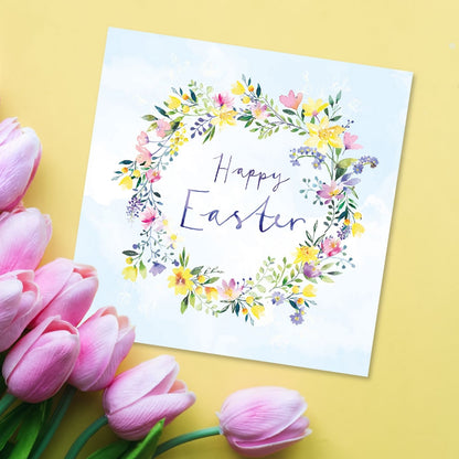Pack Of 5 Happy Easter Spring In Bloom Pack Of Easter Greeting Cards