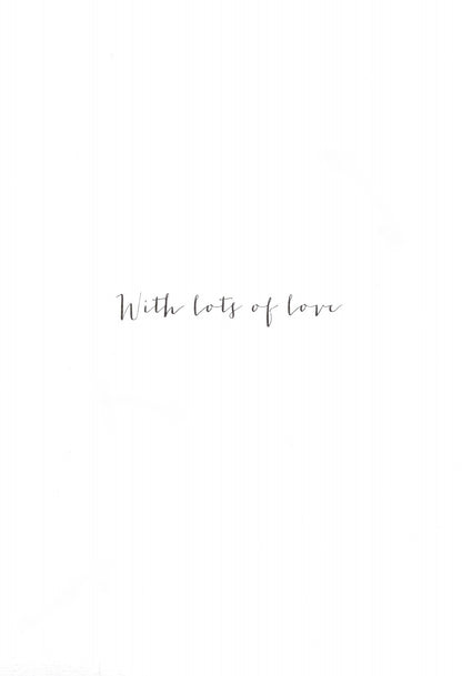 One I Love Spotted Love Blooms Valentines Day Hand-Finished Greeting Card