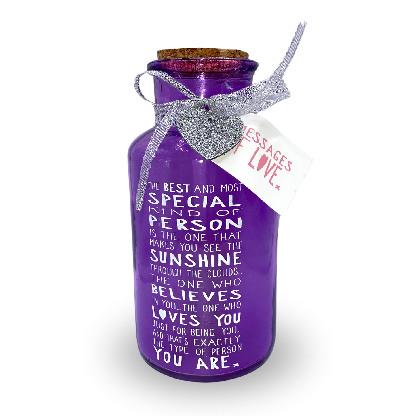 Special Person Light Up Jar Messages Of Love Gift Range