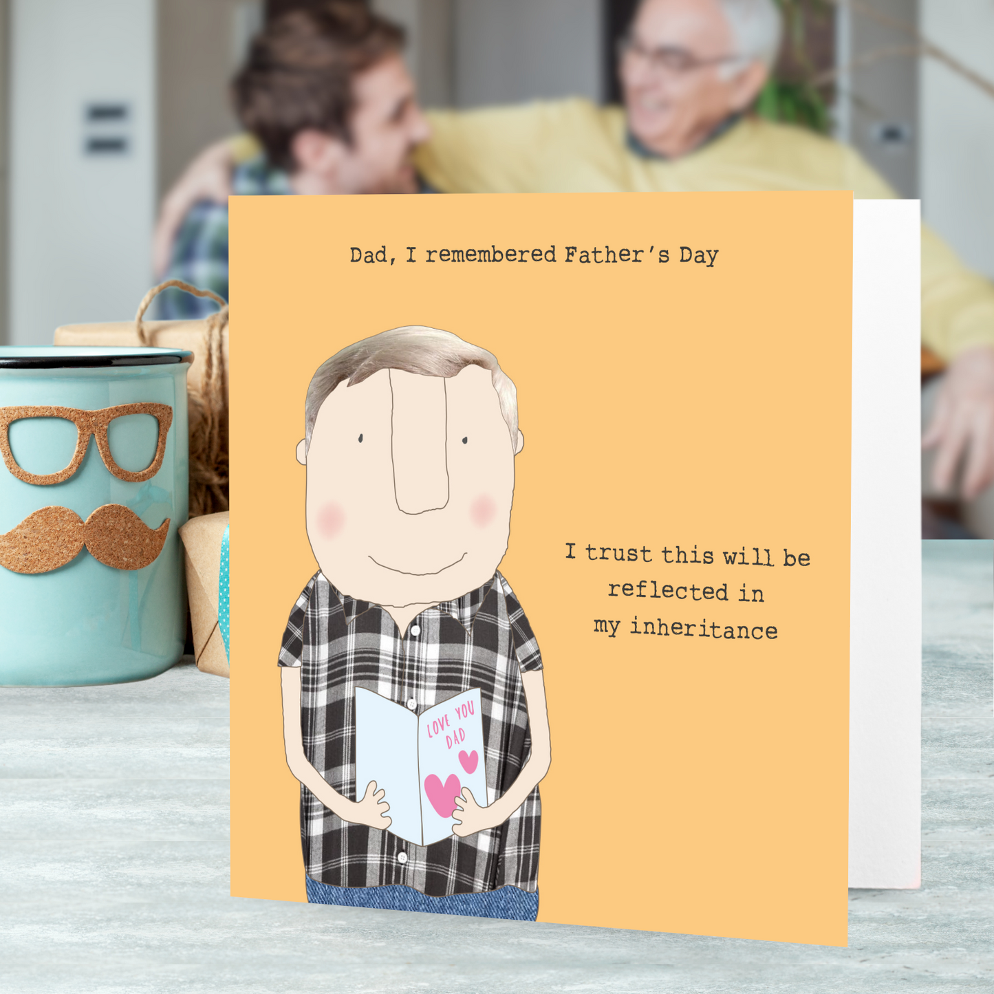 Rosie Made A Thing Remembered Father's Day Father's Day Funny Greeting Card