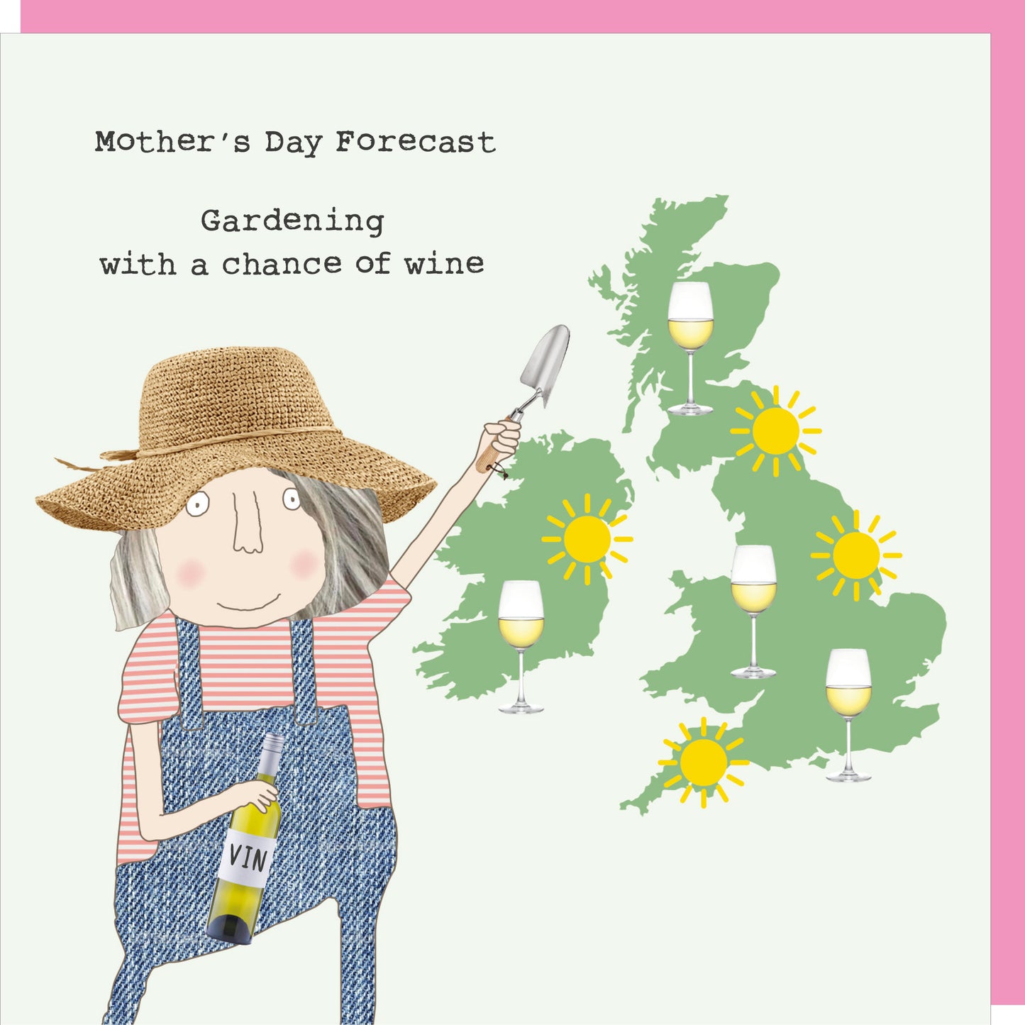 Rosie Made A Thing Gardening Sip And Dig! Mother's Day Funny Greeting Card