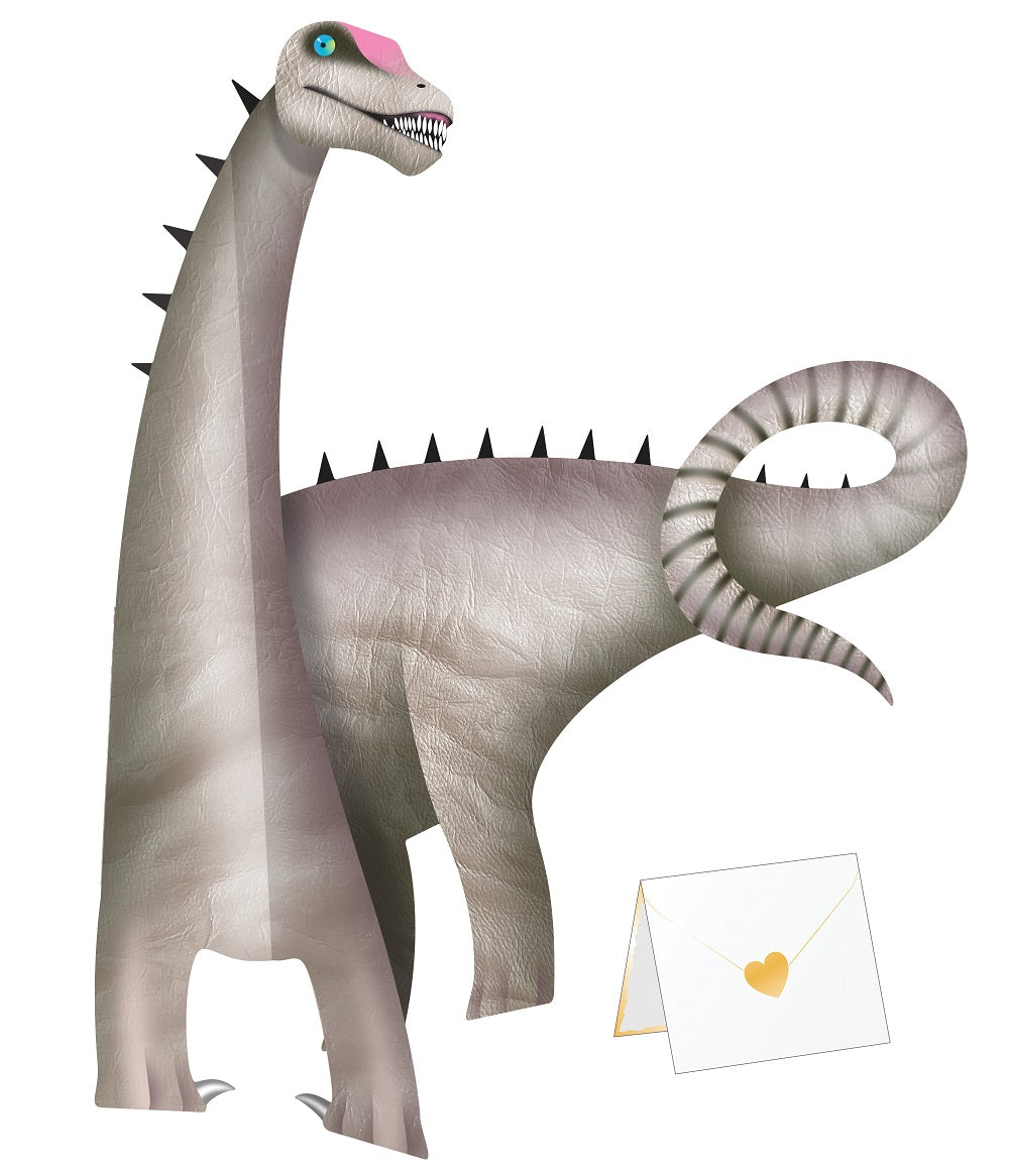 Diplodocus Dinosaur 3D Special Delivery Animal Greeting Card