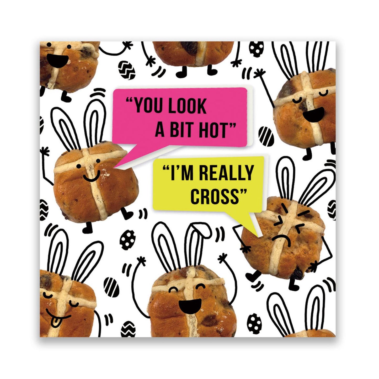 Pack Of 6 RSPCA Hot Cross & Egg-cited Easter Cards Charity Greeting Cards