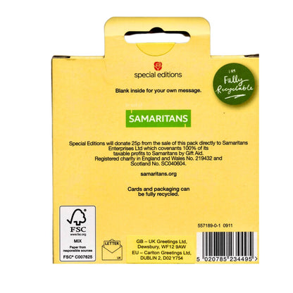 Pack Of 6 Samaritans Mini Lovely Floral Easter Cards Charity Greeting Cards