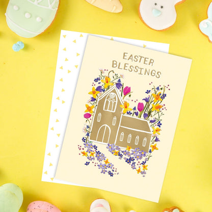 Easter Blessings Divine Blooms Ahead Contemporary Easter Greeting Card