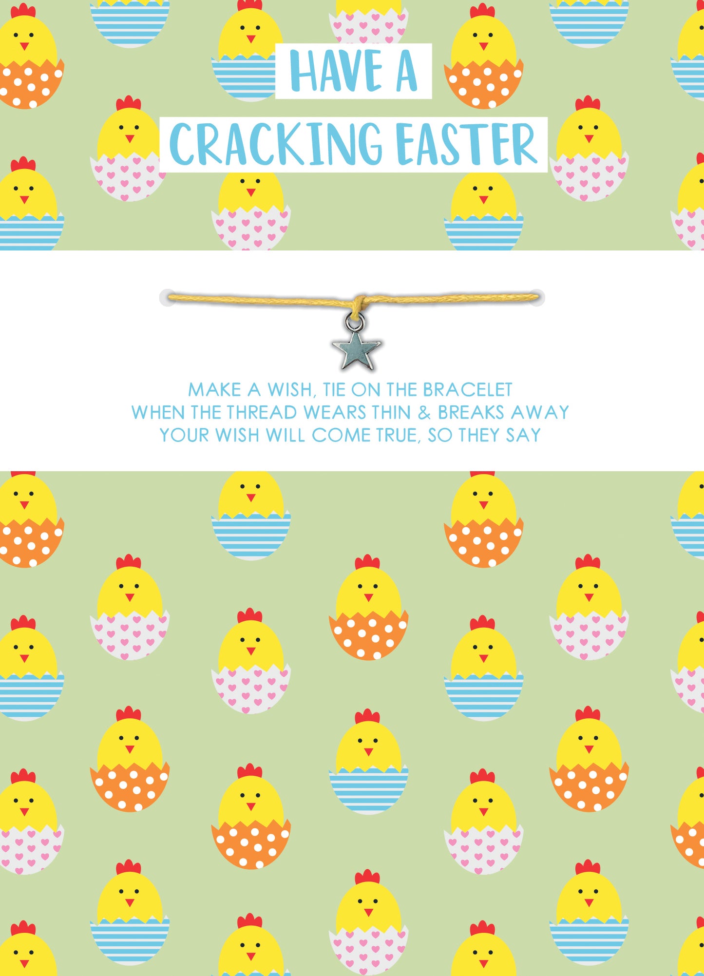 A Cracking Easter Bracelet Chick-Tastic Fun Easter Card & Gift Greeting Card