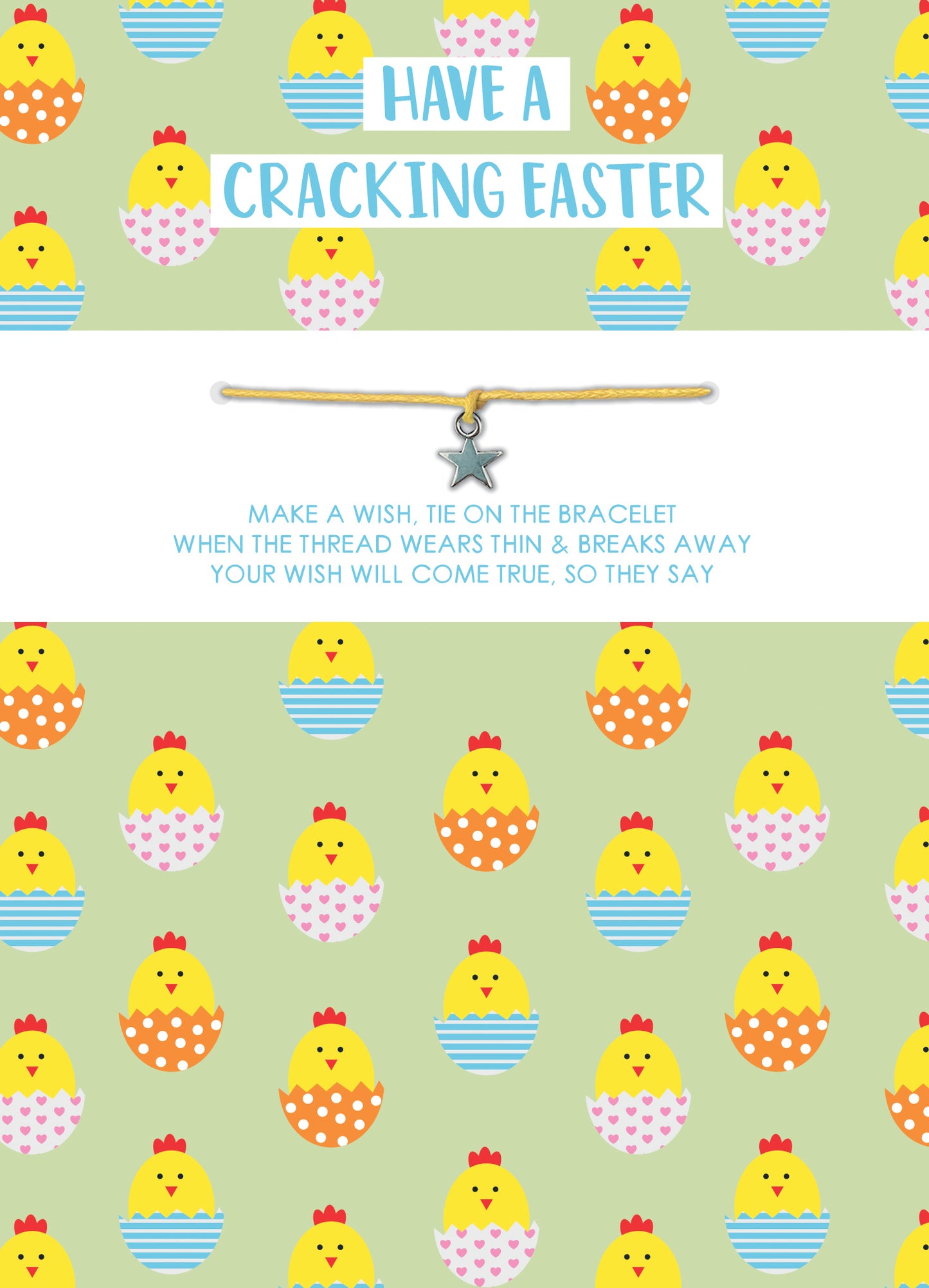 A Cracking Easter Bracelet Chick-Tastic Fun Easter Card & Gift Greeting Card