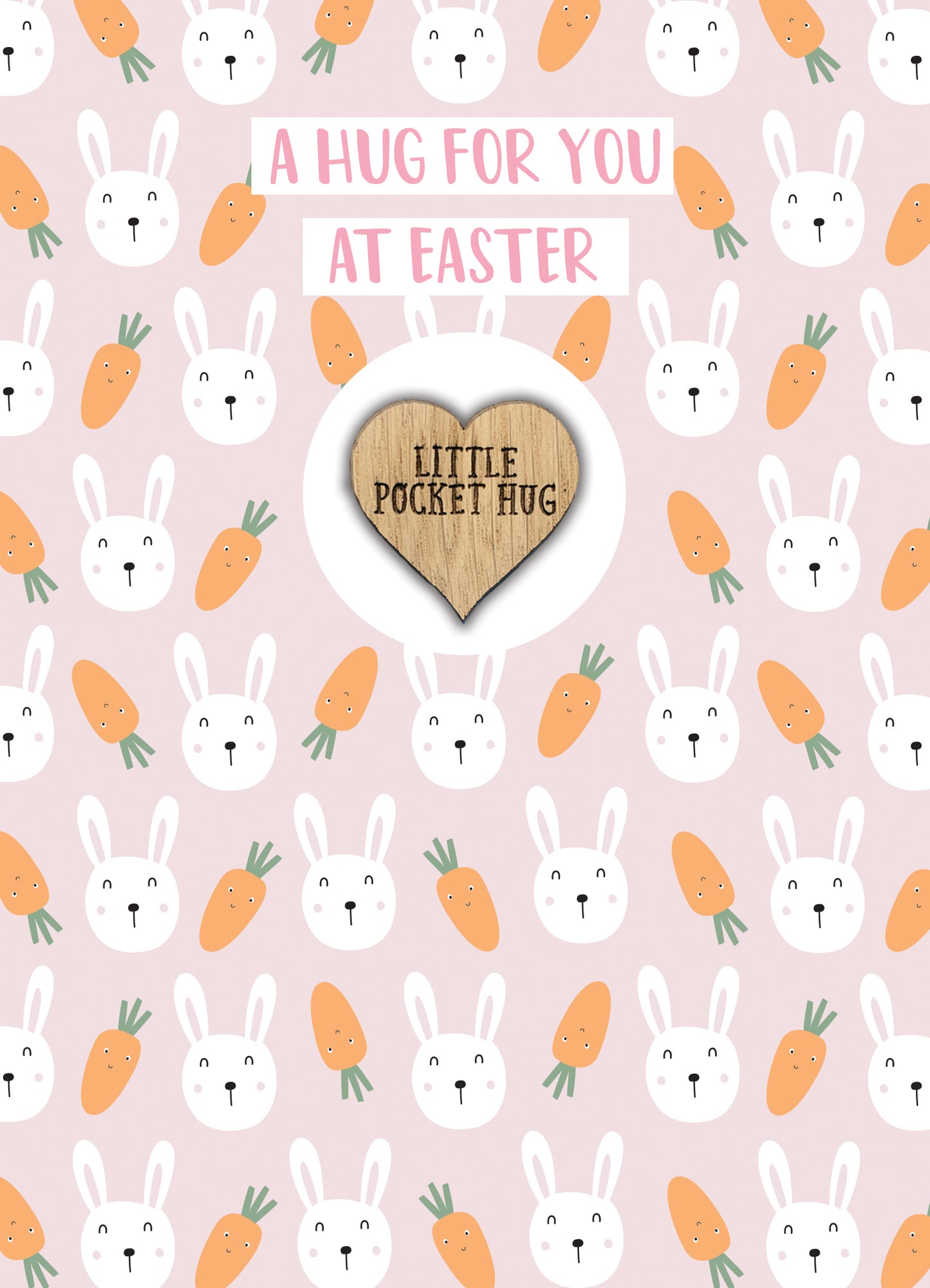 Hug At Easter Pocket Hug Bunnylicious Carrots Easter Card & Gift Greeting Card