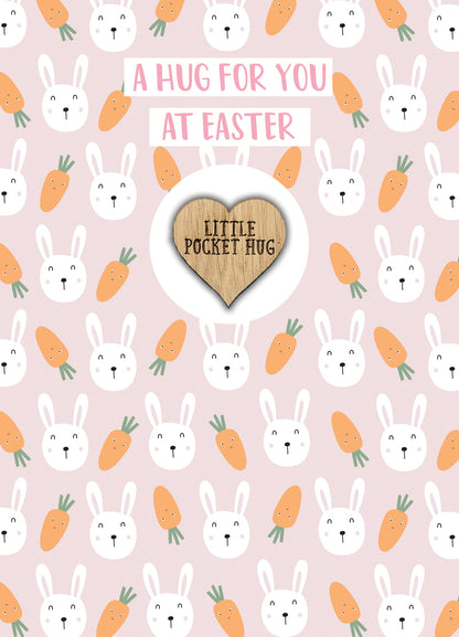 Hug At Easter Pocket Hug Bunnylicious Carrots Easter Card & Gift Greeting Card