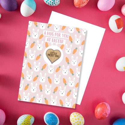 Hug At Easter Pocket Hug Bunnylicious Carrots Easter Card & Gift Greeting Card