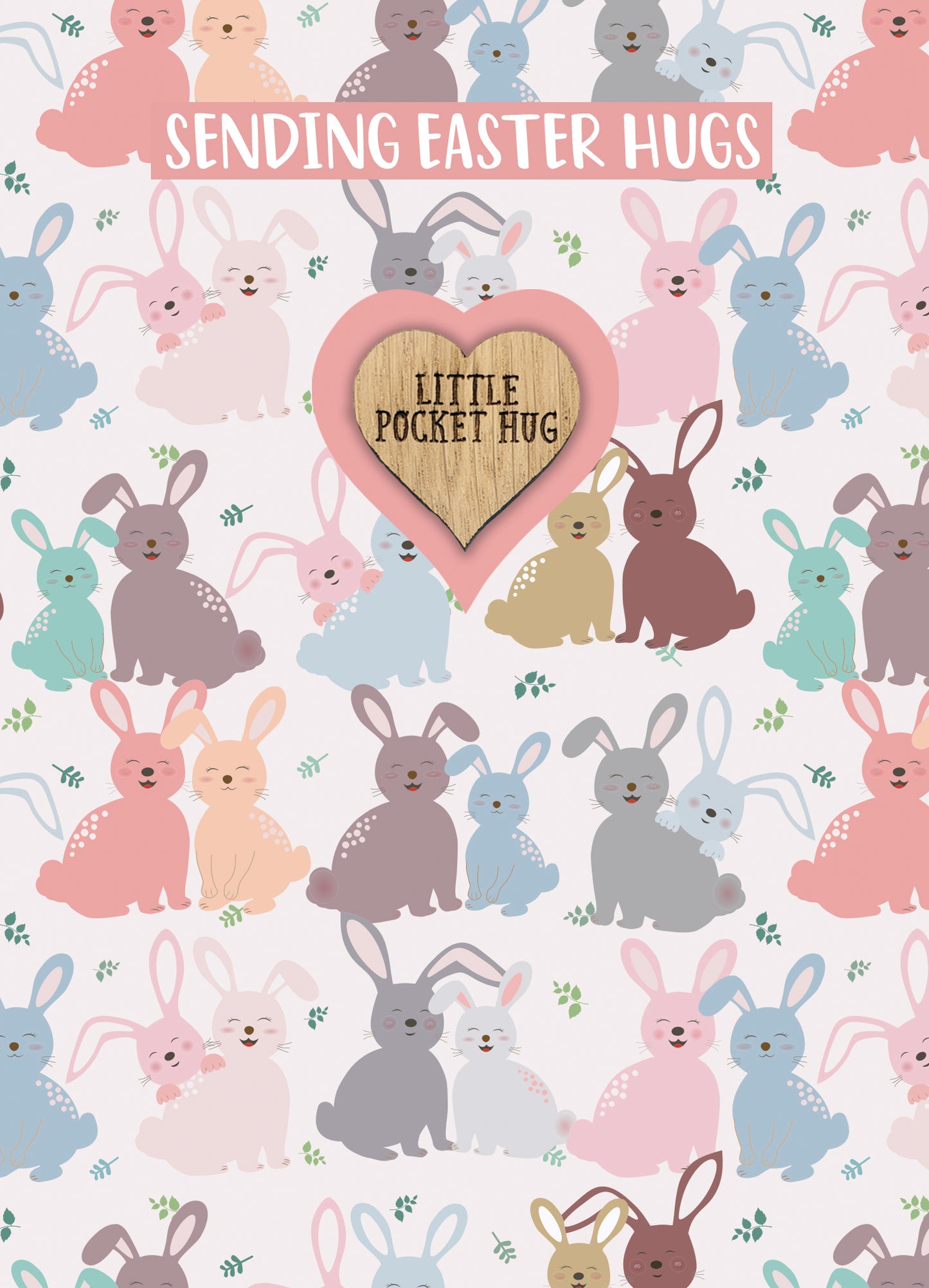 Pocket Hug Sending Easter Hugs Bunny Bonanza Easter Card & Gift Greeting Card