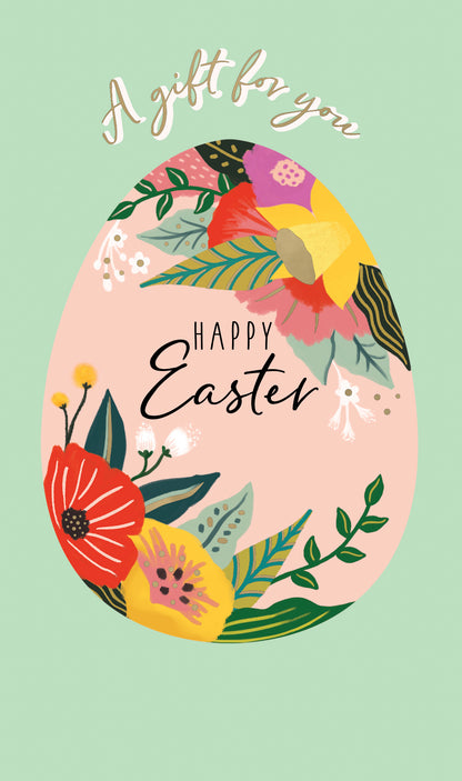 A Gift For You Eggscellent Blooms Easter Money Wallet Greeting Card Gift Card