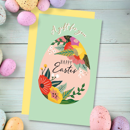 A Gift For You Eggscellent Blooms Easter Money Wallet Greeting Card Gift Card