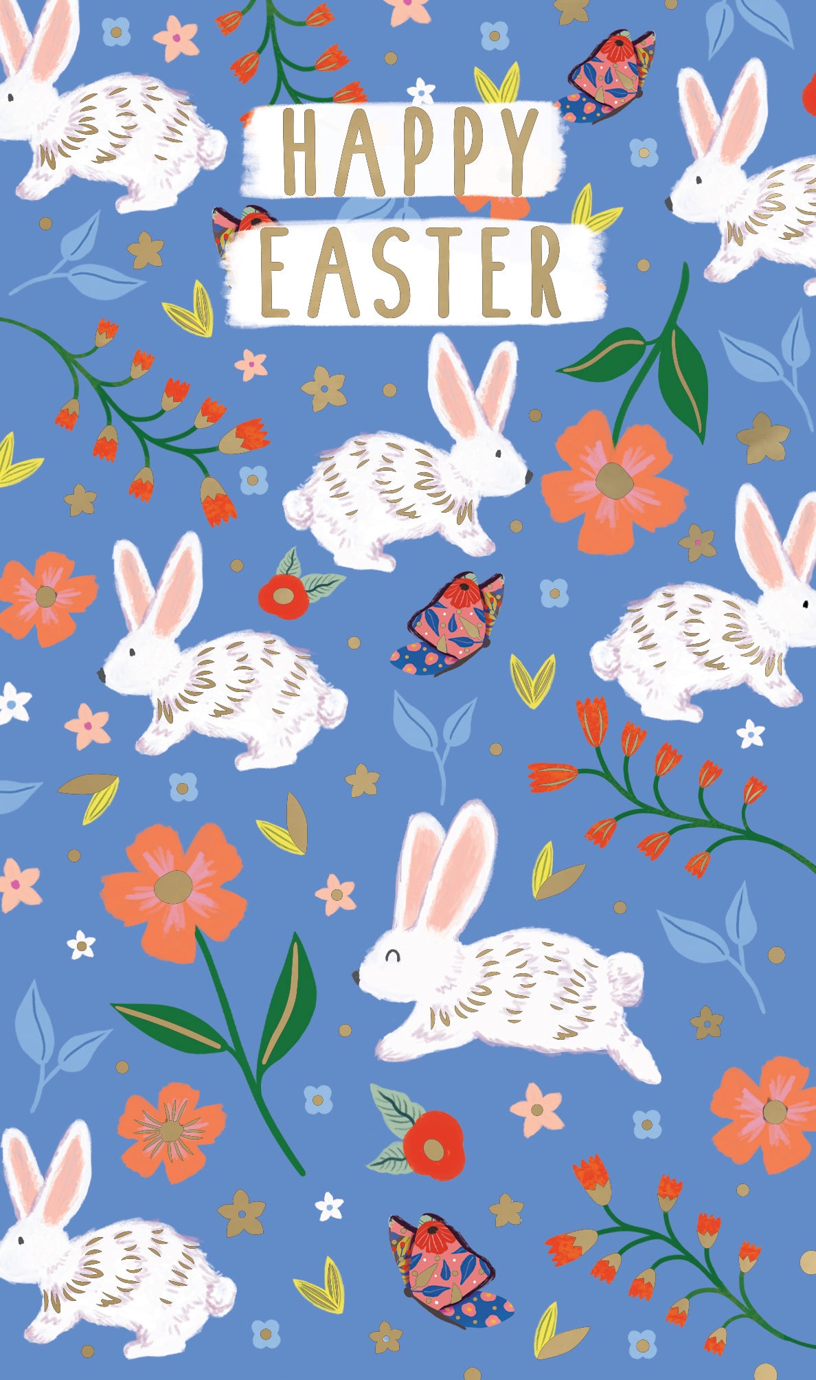 Happy Easter Hoppy Bunnies Easter Money Wallet Greeting Card Gift Card