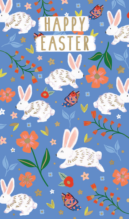 Happy Easter Hoppy Bunnies Easter Money Wallet Greeting Card Gift Card