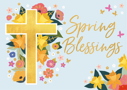 Spring Blessings Egg-Citing Blooms Pop Up Easter Greeting Card
