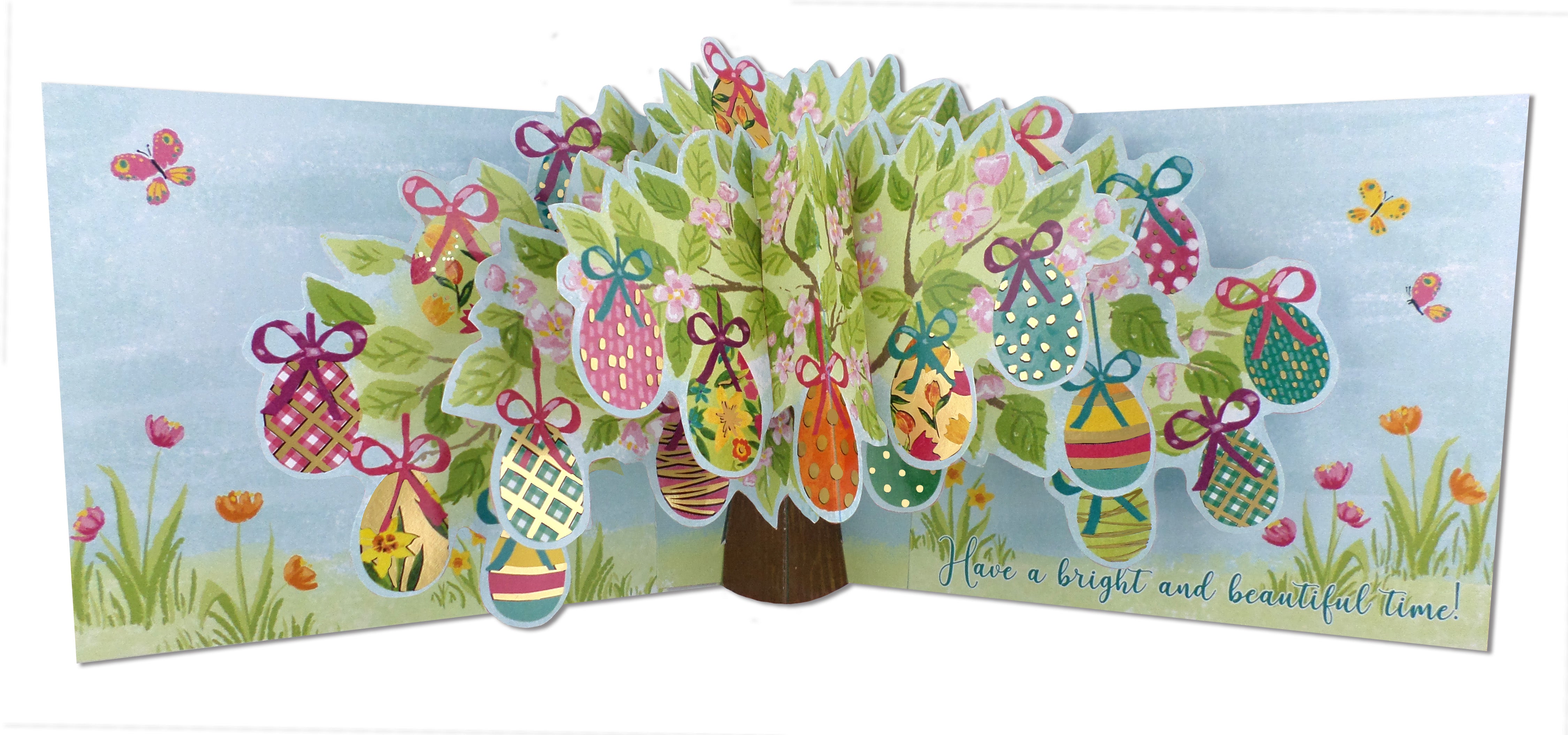 Happy Easter Egg-cellent Easter Tree Pop Up Greeting Card – Love Kate's