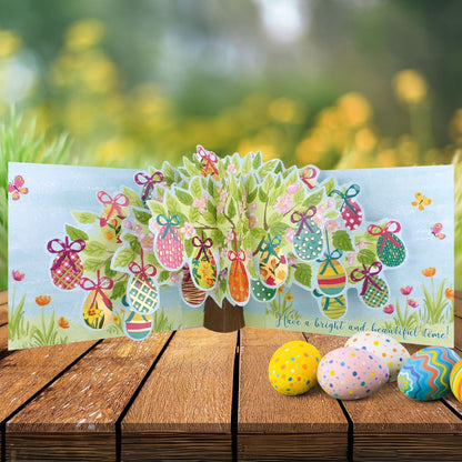 Happy Easter Egg-cellent Easter Tree Pop Up Greeting Card