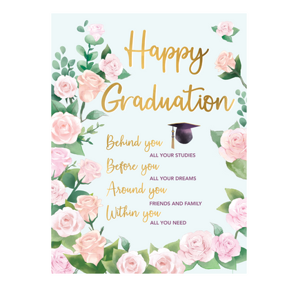 Pop Out Bouquet Graduation Congratulations Card