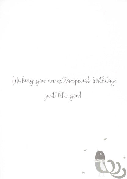 Beautiful Niece Unicorn Embellished Birthday Greeting Card