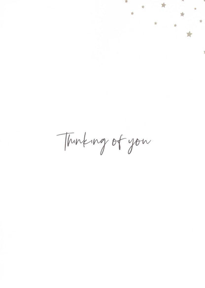 Thinking Of You Embellished Stars Sympathy Greeting Card