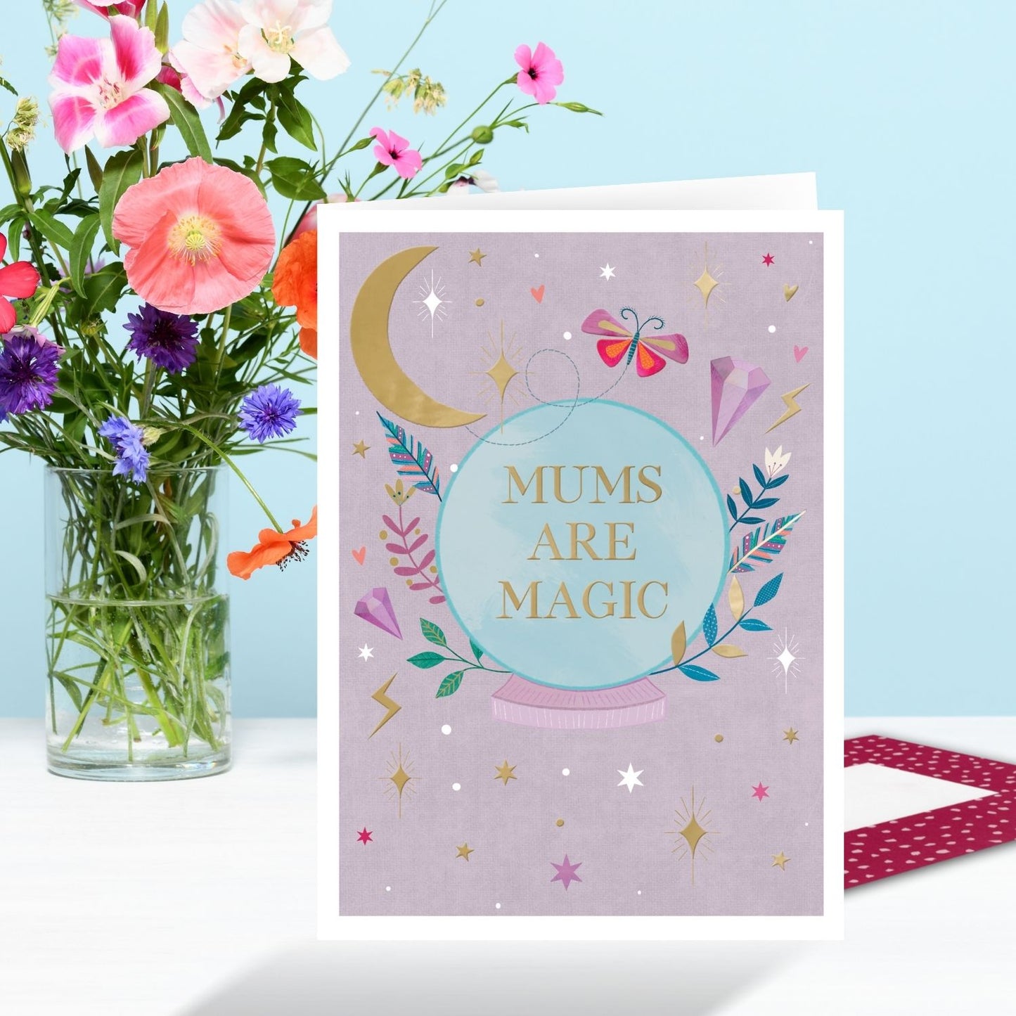Mums Are Magic Future's Looking Bright! Mother's Day Contemporary Greeting Card
