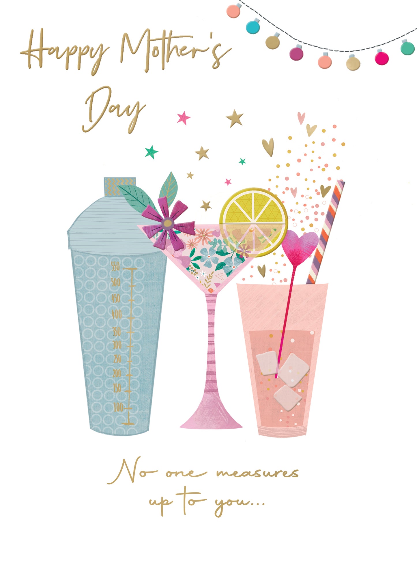 No One Measures Up To You Cheers To Perfection! Mother's Day Greeting Card
