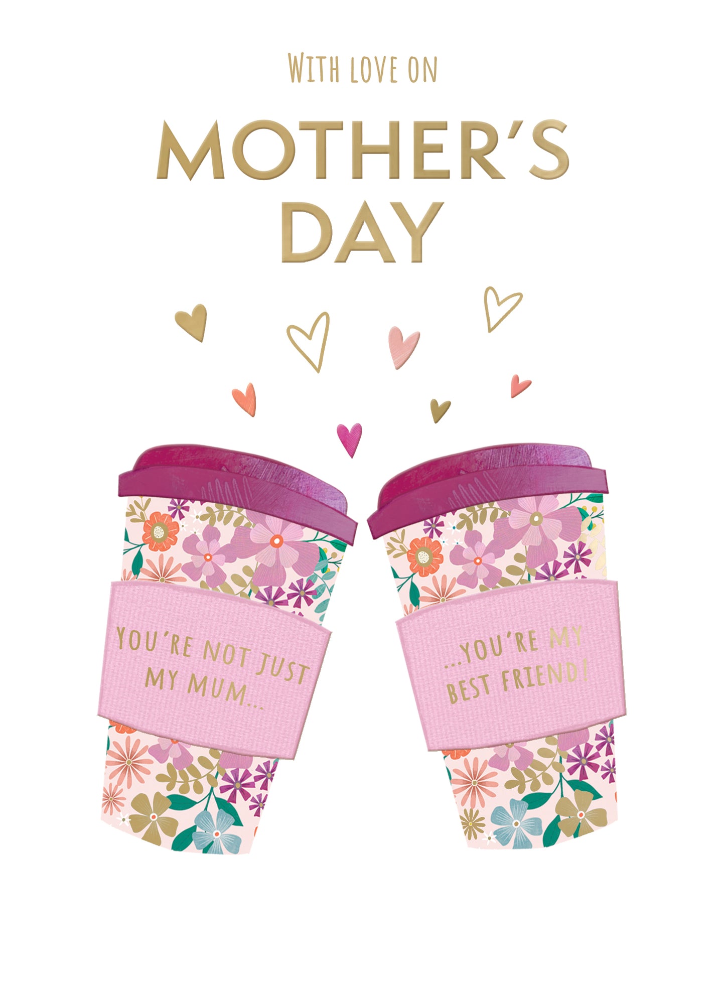 Mother My Best Friend Blooming Besties Forever! Mother's Day Greeting Card