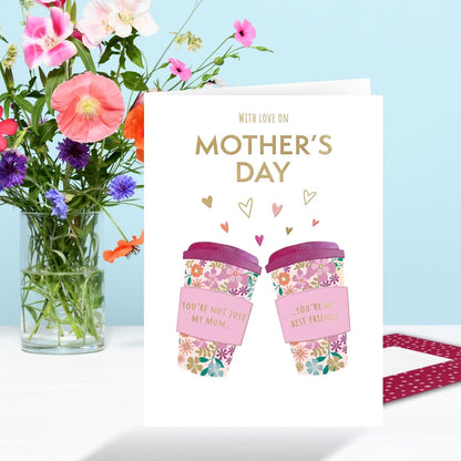 Mother My Best Friend Blooming Besties Forever! Mother's Day Greeting Card