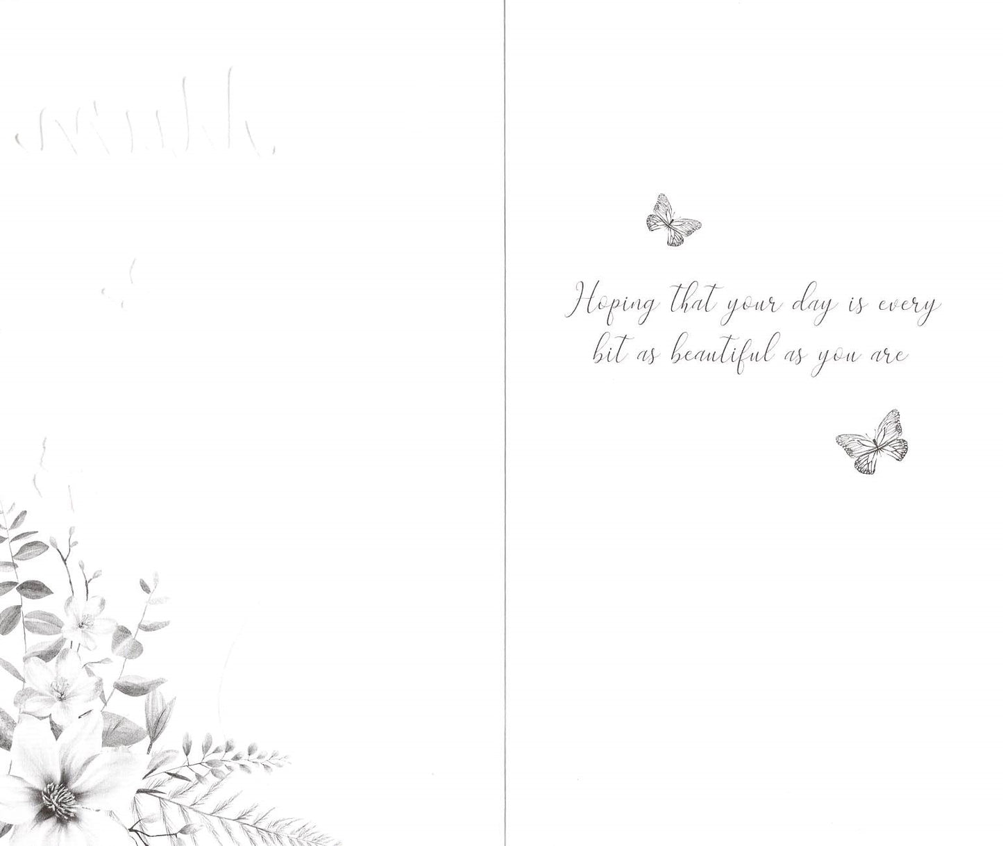 Beautiful Mum Mum's Butterfly Blooms! Mother's Day Hand-Finished Greeting Card