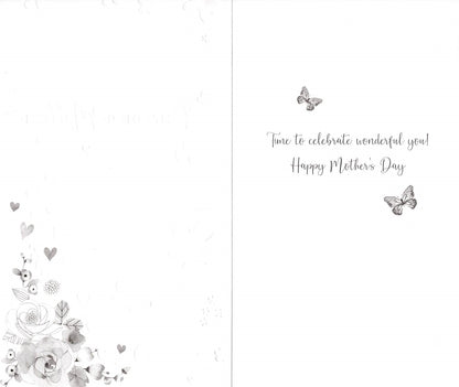 One In A Million Bloomin' Flowers! Mother's Day Hand-Finished Greeting Card