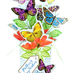 Mother's Day Wishes Butterfly Kisses Mother's Day Pop Up Clever Cube Card