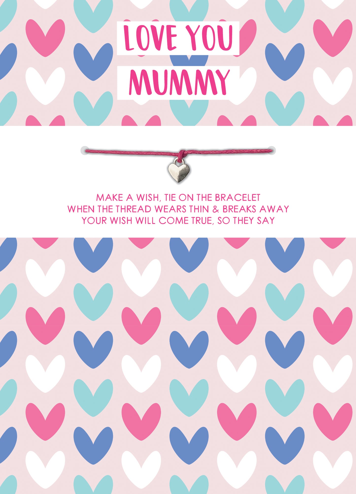 Bracelet Love You Mummy Feeling The Love Mother's Day Card & Gift Greeting Card
