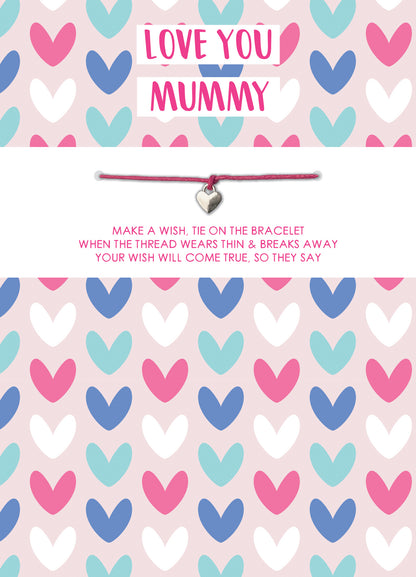 Bracelet Love You Mummy Feeling The Love Mother's Day Card & Gift Greeting Card