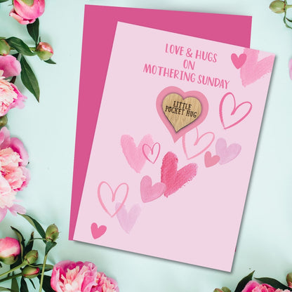 Pocket Hug On Mothering Sunday Mother's Day Card & Gift Greeting Card