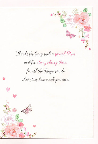 Lovely Mum Thank You Brew-Tiful Blooms! Mother's Day Hand-Finished Greeting Card
