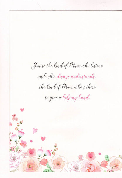 Lovely Mum Thank You Brew-Tiful Blooms! Mother's Day Hand-Finished Greeting Card