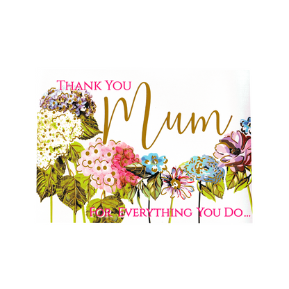 Thank You For Everything Blooms Galore! Mother's Day Pop Up Greeting Card