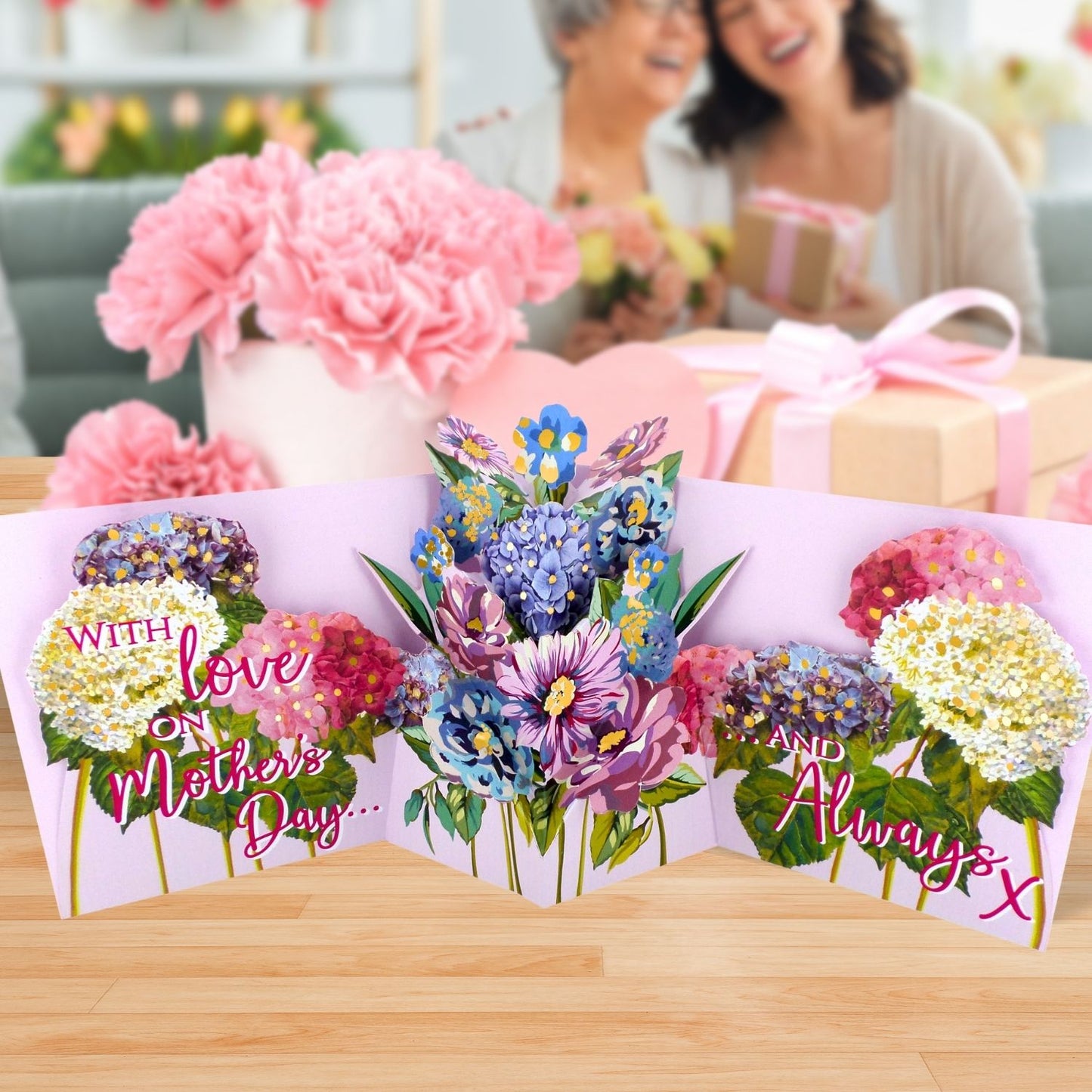 Thank You For Everything Blooms Galore! Mother's Day Pop Up Greeting Card