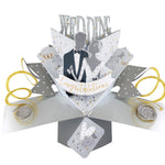 Congratulations Bride & Groom Wedding Pop Up Greeting Card