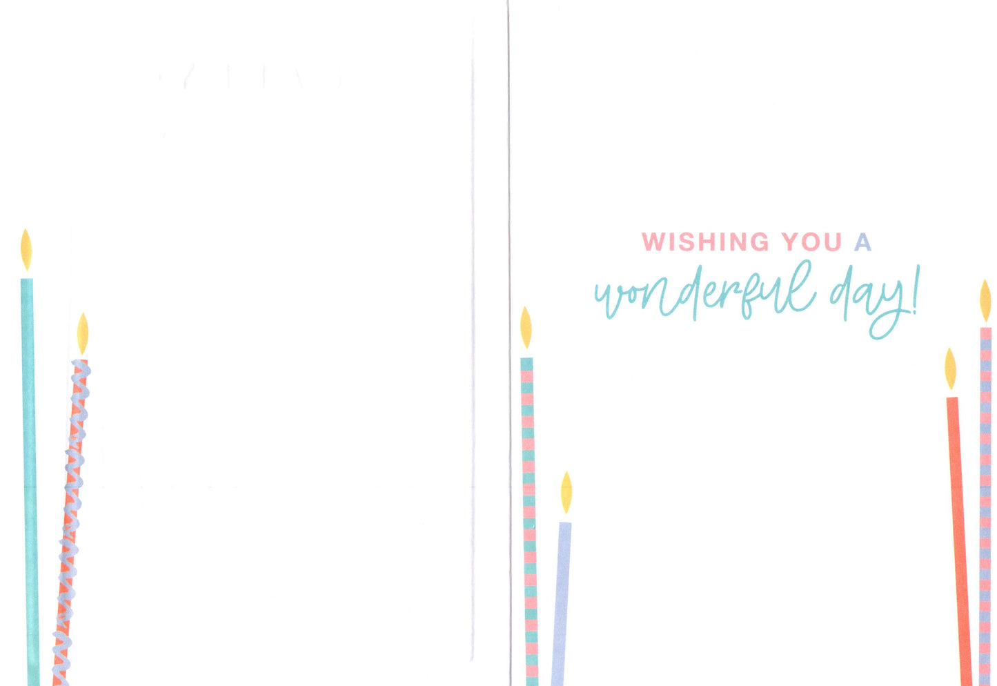 Happy Birthday Candles A Wonderful Birthday Card