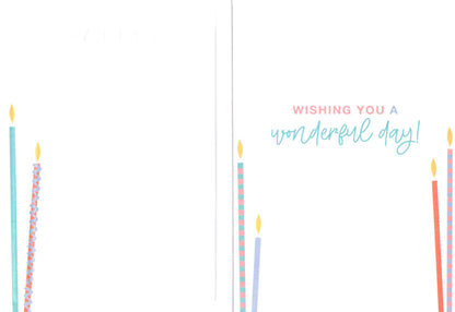 Happy Birthday Candles A Wonderful Birthday Card