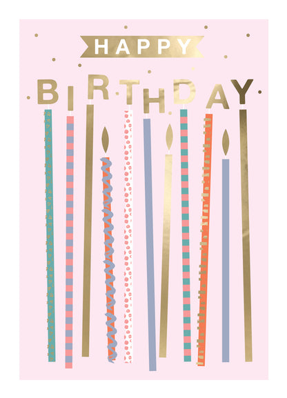 Happy Birthday Candles A Wonderful Birthday Card