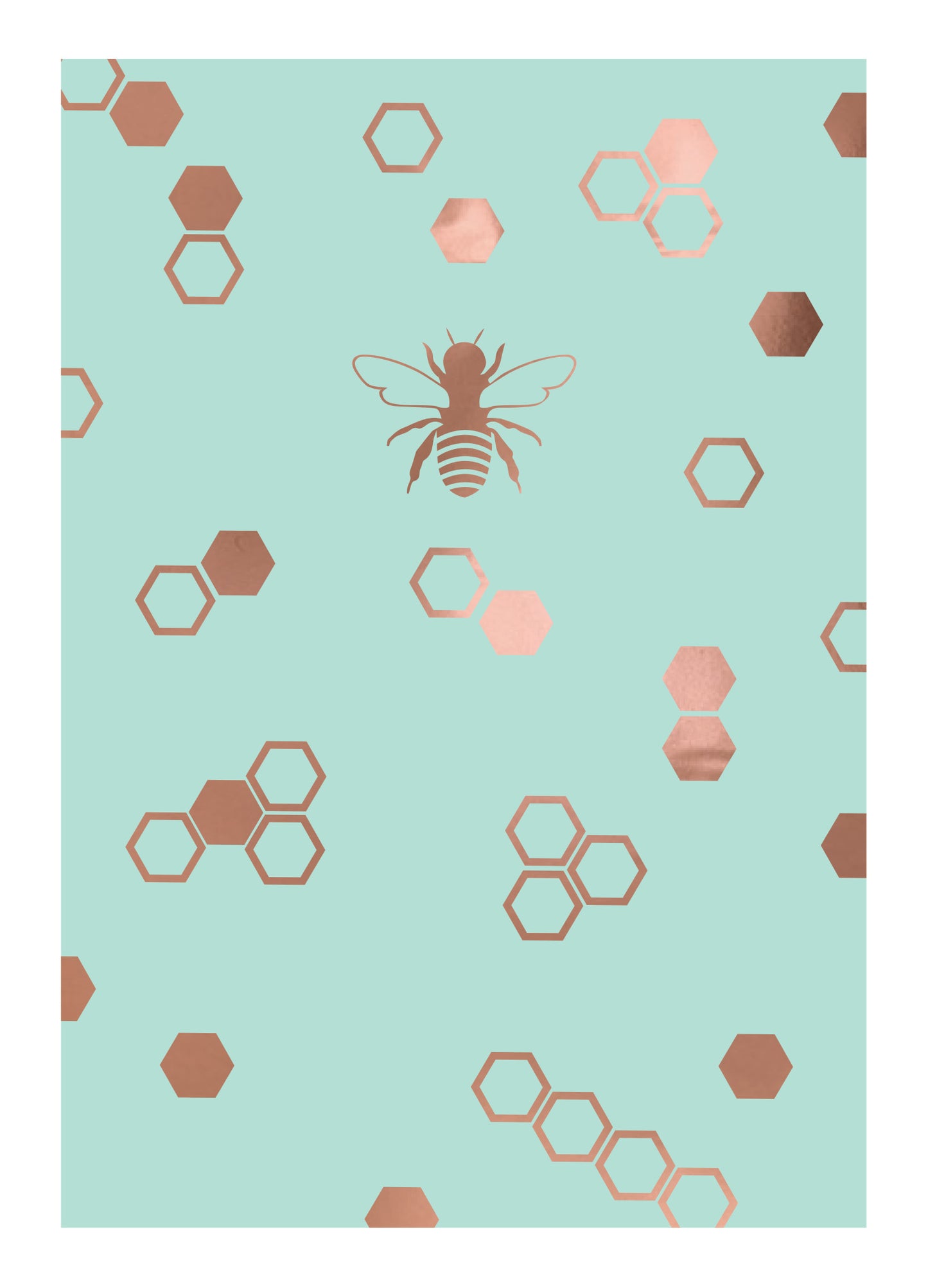 Bumblebee & Honeycomb Foiled Any Occasion Card