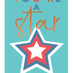Embossed You're A Star Any Occasion Card