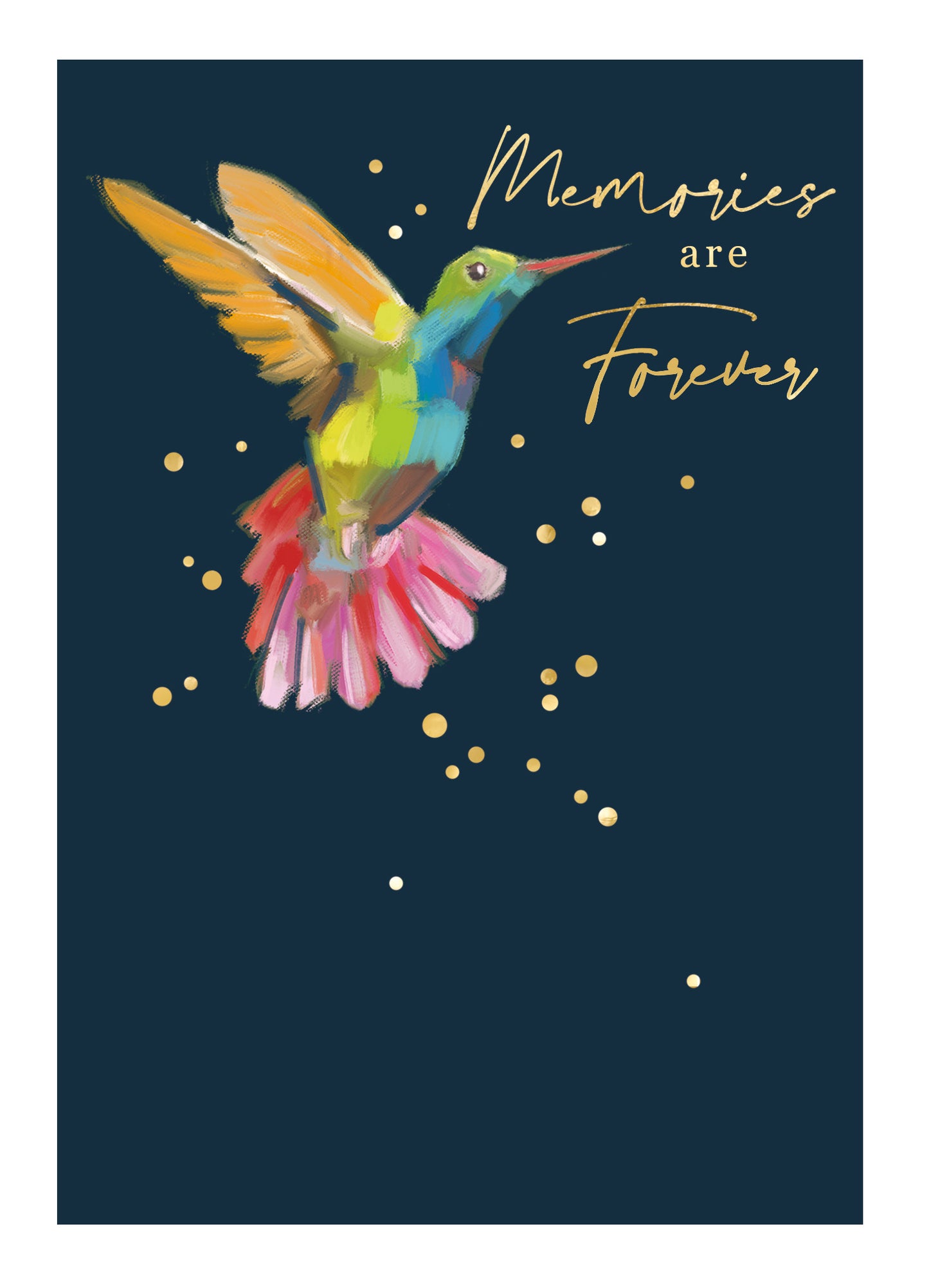 Memories Are Forever Hummingbird Sympathy Card
