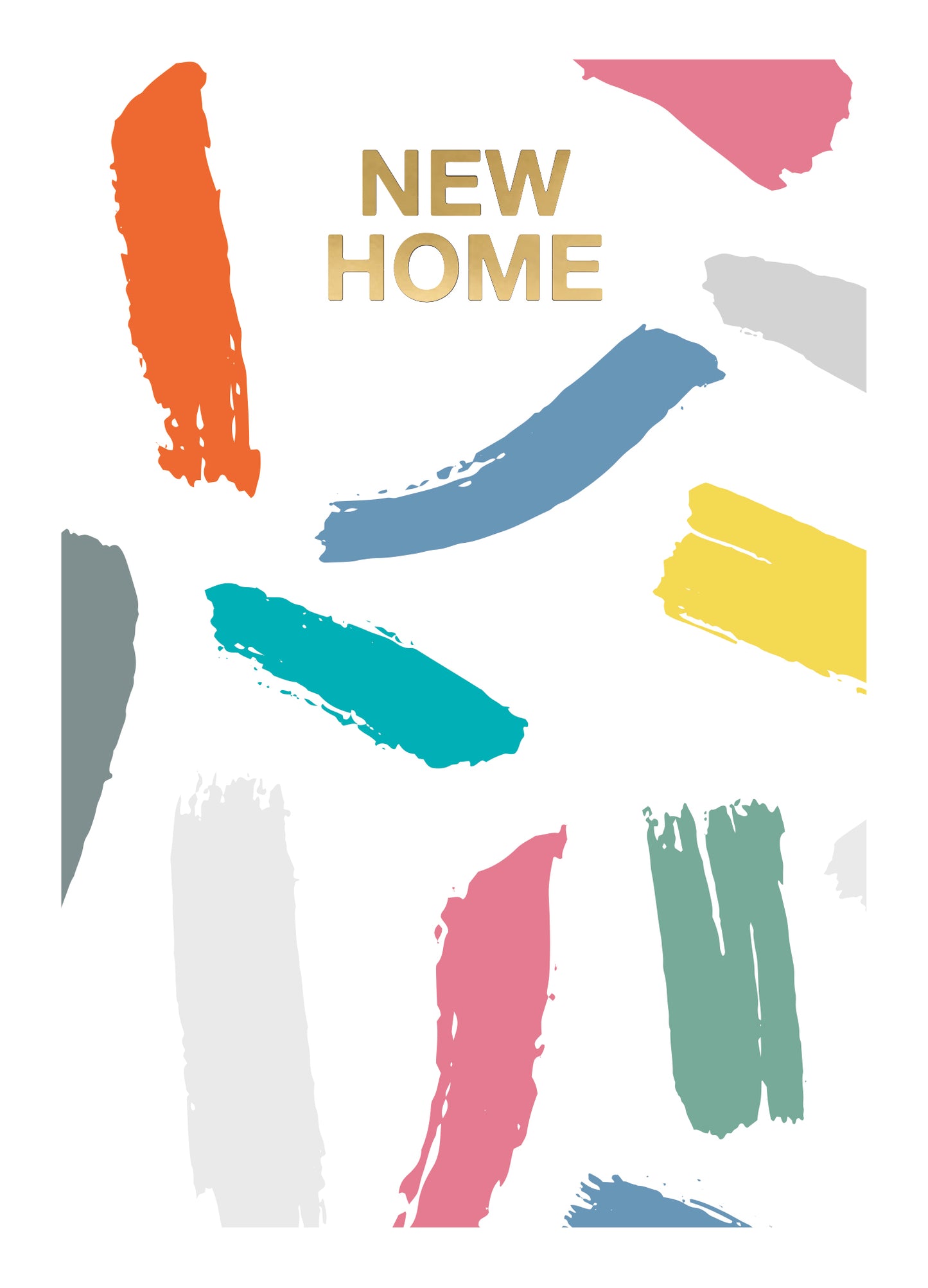 New Home Paint New Home Congratulations Card