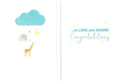 Baby Boy A Bundle Of Joy New Baby Card