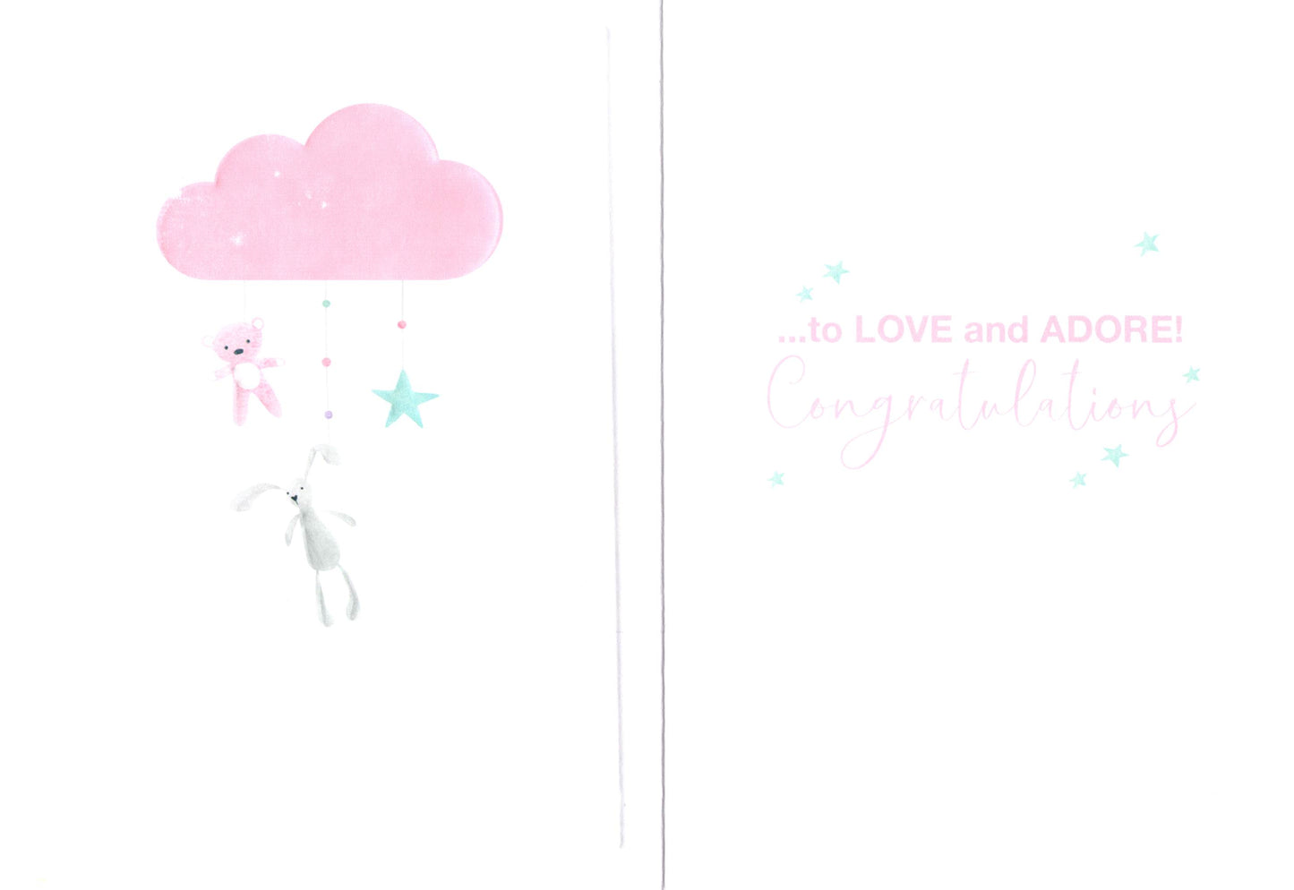 Baby Girl A Bundle Of Joy New Baby Card
