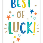 Best Of Luck Embossed Good Luck Card